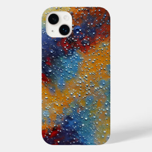 Texturblau, gelb, Spritzer, Malmuster Case-Mate iPhone 14 Plus Hülle