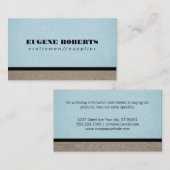 Texturblau | Holz Visitenkarte (Vorne/Hinten)