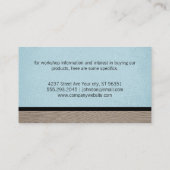 Texturblau | Holz Visitenkarte (Rückseite)