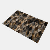 Texturbraune Farbe mit Beige Fußmatte (Schrägansicht)