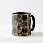 Texturbraune Farbe mit Beige Tasse (VorderseiteRechts)