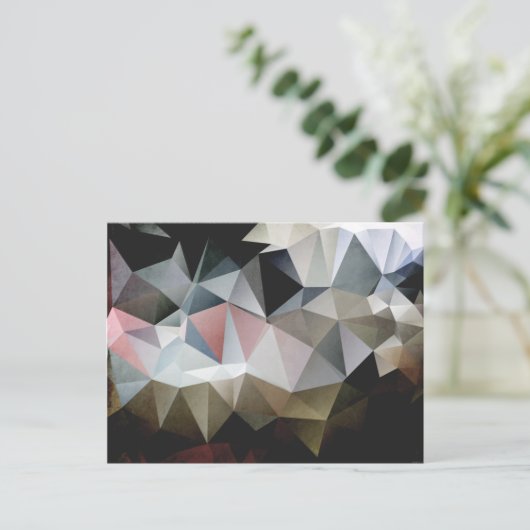 Texturdreiecke Postkarte (Stehend Vorderseite)