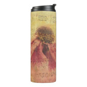 Texture background paper blossom thermosbecher (Nach links gedreht)