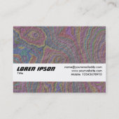 Texture Band - psychedelischer Rock Visitenkarte (Rückseite)