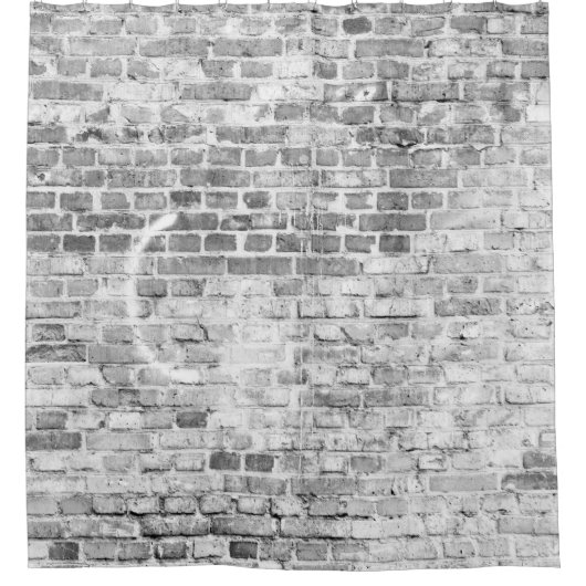 Texture. Brick backgroundabandoned,architecture,at Duschvorhang (Vorderseite)