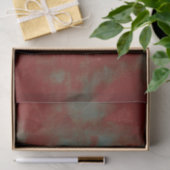 Texture Burgundy Green Rustic Vintag Abstrakt Seidenpapier (Geschenk)