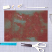 Texture Burgundy Green Rustic Vintag Abstrakt Seidenpapier (Handwerk)