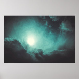 Texture heaven clouds wind storm poster
