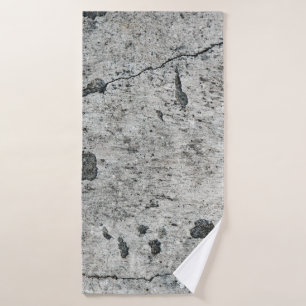 Texture of an old cracked concrete wall. Backgroun Badehandtuch
