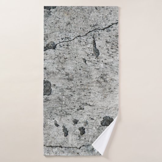 Texture of an old cracked concrete wall. Backgroun Badehandtuch (Badehandtuch)