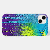 Texture Paint Neon Lila Green Blue Confetti Case-Mate iPhone Hülle (Rückseite (Horizontal))