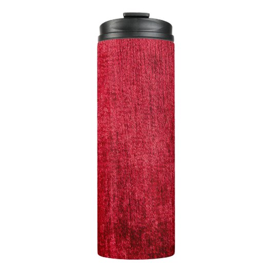 Texture red fabricabstract,background,canvas,close thermosbecher (Vorderseite)