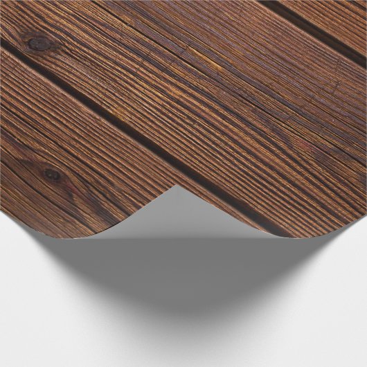Texture wood grain weathered washed geschenkpapier (Ecke)