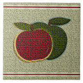 Textured Apples Fliese (Vorderseite)