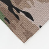 Textured Blended Army Camouflage Hund Fleecedecke (Ecke)