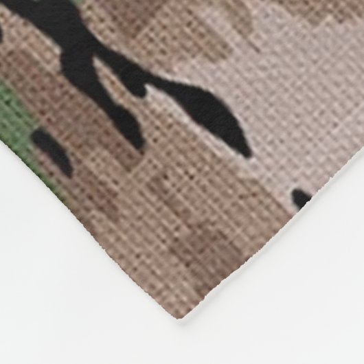 Textured Blended Army Camouflage Hund Fleecedecke (Ecke)