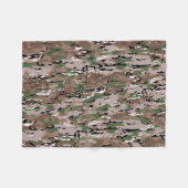 Textured Blended Army Camouflage Hund Fleecedecke (Vorderseite (Horizontal))