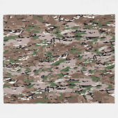 Textured Blended Army Camouflage Hund Fleecedecke (Vorderseite (Horizontal))