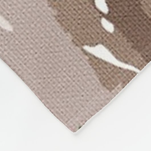 Textured Blended Army Camouflage Hund Fleecedecke (Ecke)