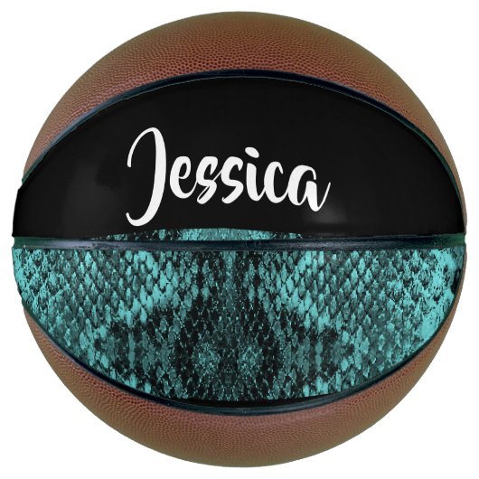 Textured blue snake skin basketball (Vorderseite)