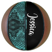 Textured blue snake skin basketball (Vertikal)