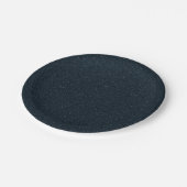 Textured Charcoal Party Plates (7") – Customizable Pappteller (Schrägansicht)