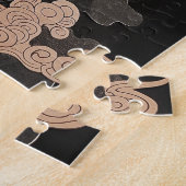 Textured Chinese dragon with flames Puzzle (Seite)