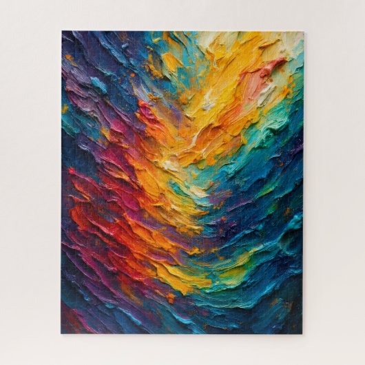 Textured Colorful Painting Puzzle (Vertikal)