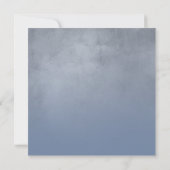 Textured Dusty Blue Ombre Postponed Wedding Card Einladung (Rückseite)