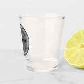 Textured Effect Shop Werkstatt Shed Man Höhle Schnapsglas (Rechts)