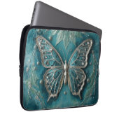 Textured Floral Art – Soft Nature Flower Design Laptopschutzhülle (Vorne Rechts)