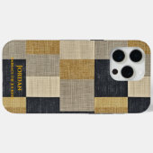 Textured Geometric Patchwork - Minimalismus Case-Mate iPhone Hülle (Rückseite (Horizontal))