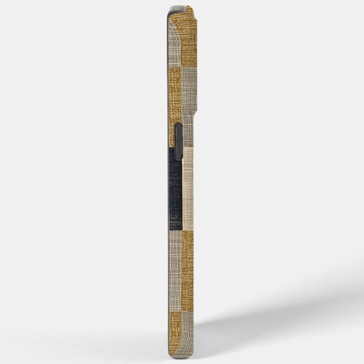 Textured Geometric Patchwork - Minimalismus Case-Mate iPhone Hülle (Rückseite / Rechts)