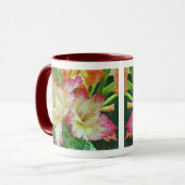 Textured Gladiola Tasse (Vorderseite Links)