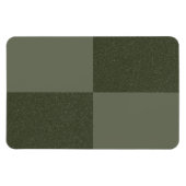Textured Grid Moss Green Magnet - Anpassbar (Horizontal)