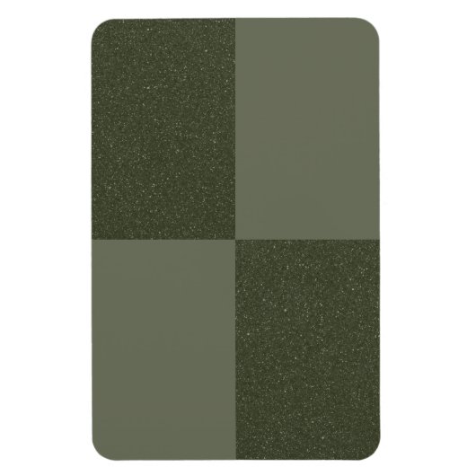 Textured Grid Moss Green Magnet - Anpassbar (Vertikal)