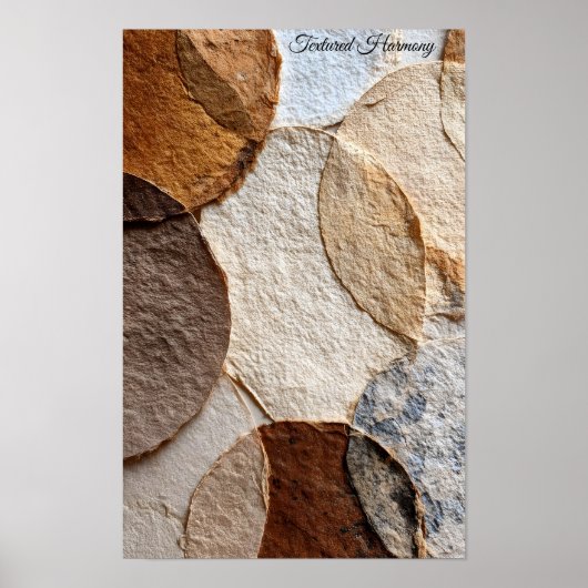 Textured Harmony Poster (Vorne)
