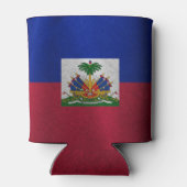 Textured Hatian Flag Dosenkühler (Rückseite)