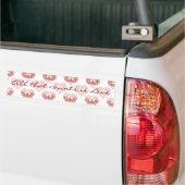 Textured Heart Flamingo Liebe Autoaufkleber (Auf Lkw)