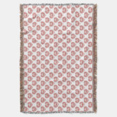 Textured Heart Flamingo Liebe Decke (Vorderseite Vertikal)