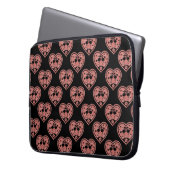 Textured Heart Flamingo Liebe Laptopschutzhülle (Vorderseite Links)