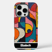 Textured Impasto Earthy Geometric Smartphone Case-Mate iPhone Hülle (Rückseite)