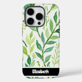 Textured Impasto Greenery Smartphone Case-Mate iPhone Hülle (Rückseite)