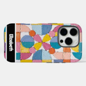 Textured Impasto Pastel Block Smartphone Case-Mate iPhone Hülle (Rückseite (Horizontal))
