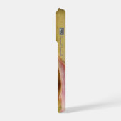 Textured Lady Slipper Orchid iPhone Hülle (Linke Seite)