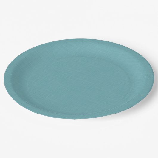 Textured light blue. pappteller (Schrägansicht)