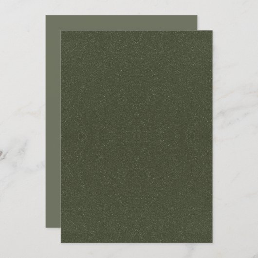 Textured Moss Green Flat Program - Anpassbar Programm (Vorne/Hinten)