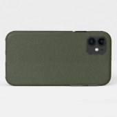 Textured Moss Green iPhone 11 Case - Anpassbar (Rückseite (Horizontal))
