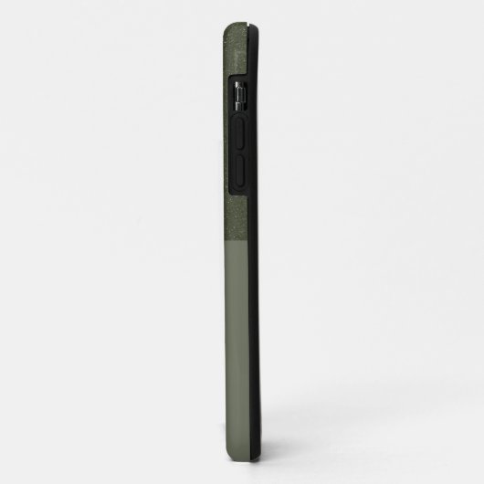 Textured Moss Green iPhone 11 Case - Split Design (Hinten/Links)