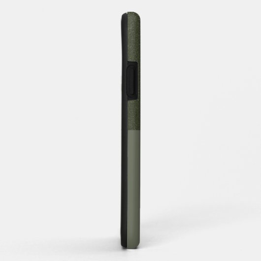 Textured Moss Green iPhone 11 Case - Split Design (Hinten/Rechts)